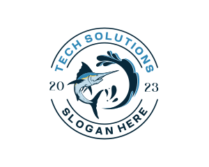 Ocean Sword Fish logo
