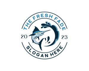 Ocean Sword Fish logo design