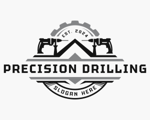 Home Drill Construction logo design