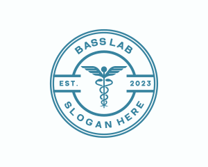 Medical Health Caduceus  logo design