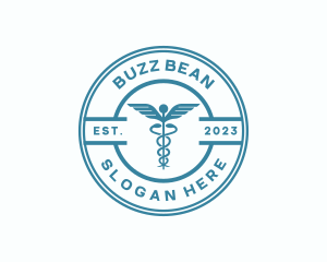 Medical Health Caduceus  logo design