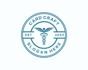 Medical Health Caduceus  logo design