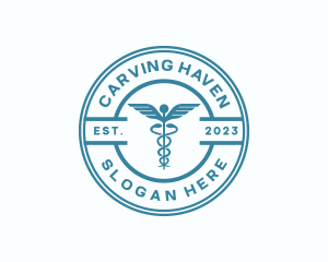 Medical Health Caduceus  logo design