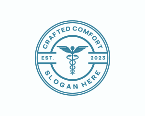 Medical Health Caduceus  logo design