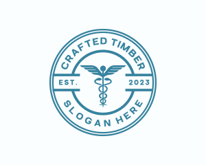 Medical Health Caduceus  logo design