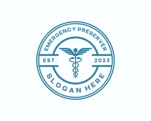 Medical Health Caduceus  logo design