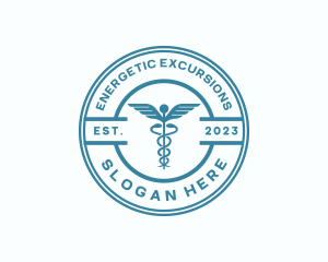 Medical Health Caduceus  logo design