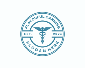 Medical Health Caduceus  logo design