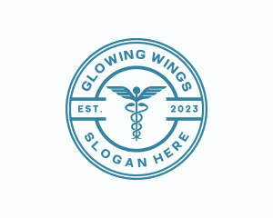 Medical Health Caduceus  logo design