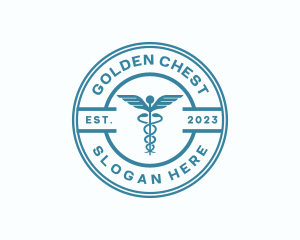 Medical Health Caduceus  logo design