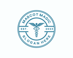 Medical Health Caduceus  logo design