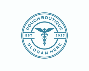 Medical Health Caduceus  logo design