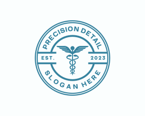 Medical Health Caduceus  logo design