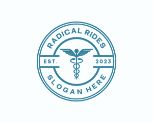 Medical Health Caduceus  logo design