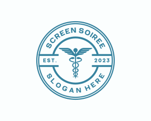 Medical Health Caduceus  logo design