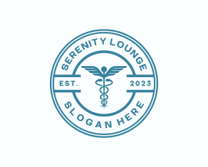 Medical Health Caduceus  logo design