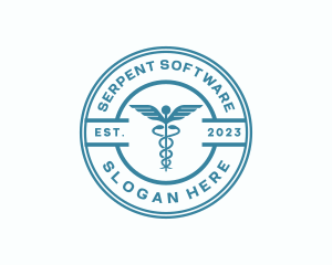 Medical Health Caduceus  logo design