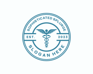 Medical Health Caduceus  logo design