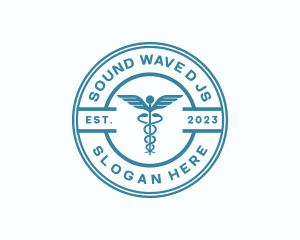 Medical Health Caduceus  logo design