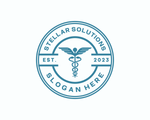 Medical Health Caduceus  logo design