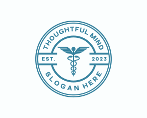 Medical Health Caduceus  logo design