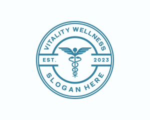 Medical Health Caduceus  logo