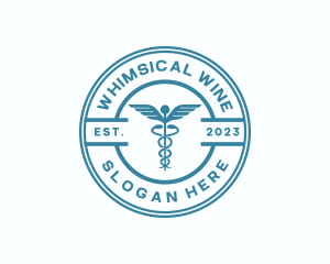 Medical Health Caduceus  logo design