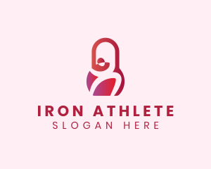 Fit Bodybuilder Weights logo design