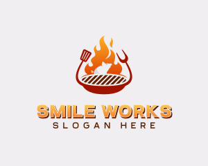 Roast Pig Grilling BBQ Logo