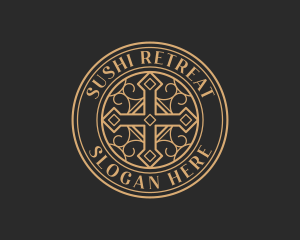 Religious Fellowship Cross logo design