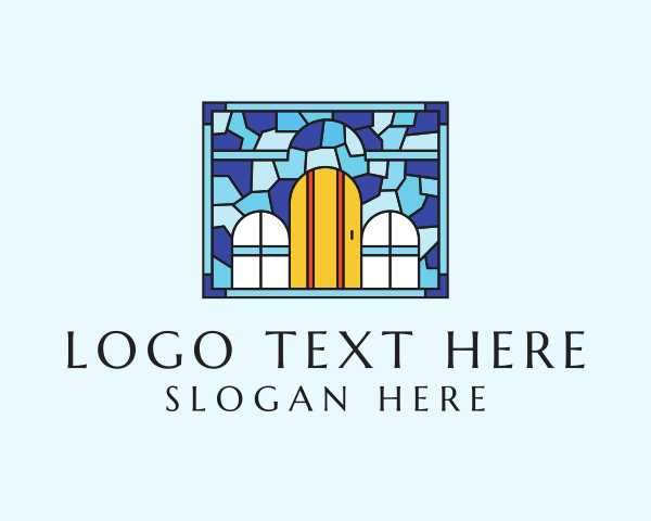 Stained Glass logo example 2