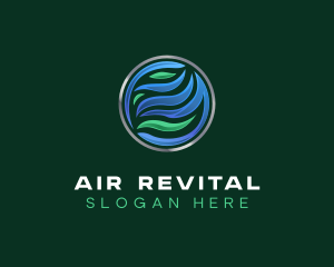 HVAC Air Ventilation logo design