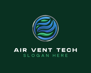 HVAC Air Ventilation logo design