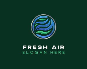 HVAC Air Ventilation logo design