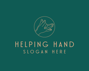 Minimalist Hand Gesture  logo design