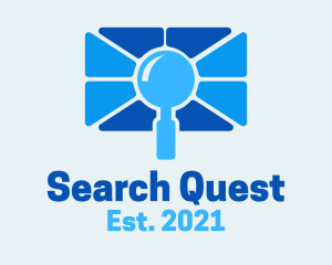 Blue Search Camera logo design