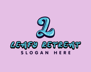 Retro Quirky Letter L logo design