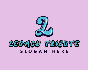 Retro Quirky Letter L logo design