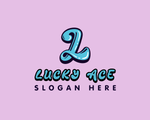 Retro Quirky Letter L logo design