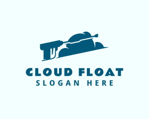 Pressure Washer Cloud logo design