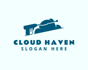 Pressure Washer Cloud logo design