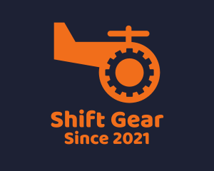 Toy Helicopter Gear  logo design