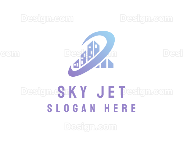 Skyscraper Building Orbit Logo