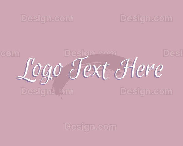 Feminine Beauty Script Logo