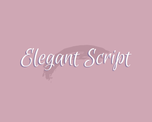 Feminine Beauty Script logo design