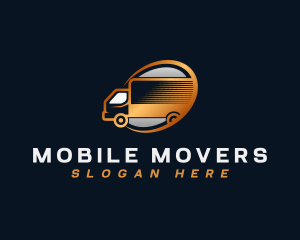 Courier Automotive Truck logo design