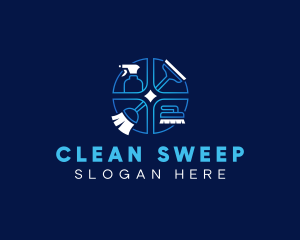 Clean Janitorial Sanitation logo design