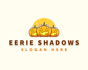 Spooky Pumpkin Halloween logo design