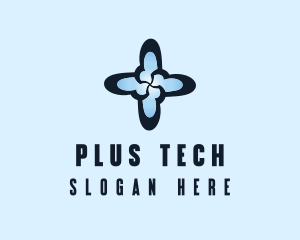 Blue Cross Technology  logo design