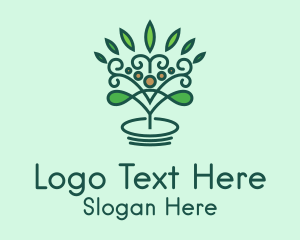 Intricate Eco Plant Logo